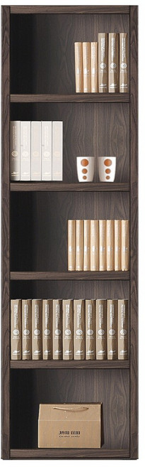 예뫼솔 2000시스템책장 5단-400-500-600-800-1000-1200사이즈 수납선택 책장 책꽂이 수납장 진열장, 5단-0600책장-월넛, 5단