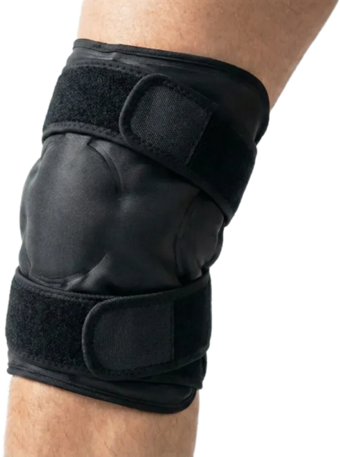 모션프로 런닝 무릎 냉온 찜질팩 발목 냉 온찜질 벨크로 무릎찜질 벨트형, 블랙, 모션 프로