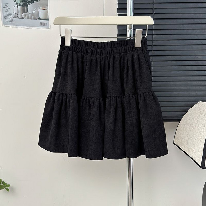 골덴 후레아 미니 스커트