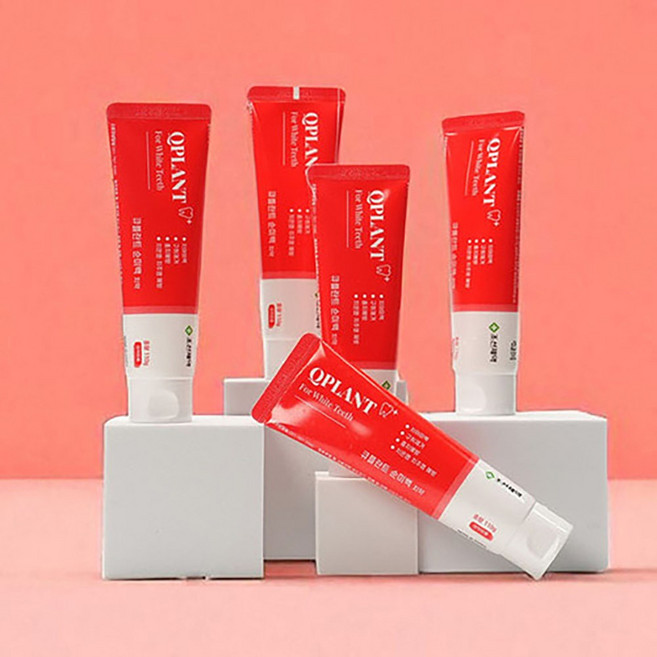 조선제약 큐플란트 순미백 치약 프로폴리스, 1세트, 880g