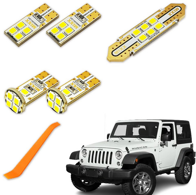 믹스 차량용 LED 실내등 풀세트 + 리무버, 지프 랭글러루비콘, 1세트