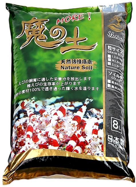 에스엘아쿠아 수조용 네이쳐 마귀 소일 블랙 파우더, 8L, 1개