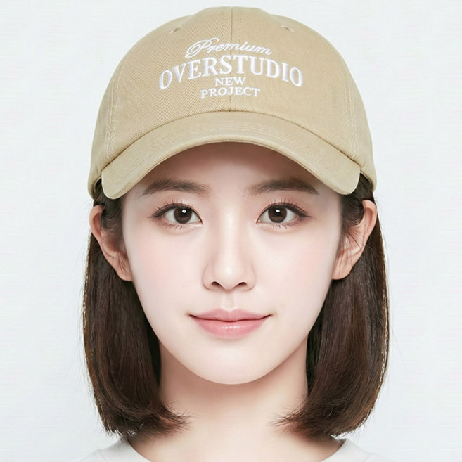 [국산] 볼캡 오버 스튜디오 자수 야구모자 남녀공용 데일리 캡모자