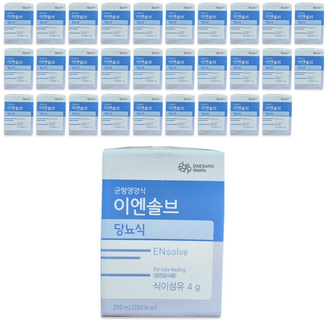 당뇨환자식 이엔솔브 당뇨식 암환자 신장투석환자 환자영양식, 200ml, 30개