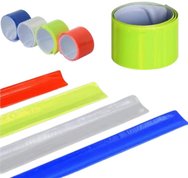 다파요몰 반사스트랩 야간팔찌 스트랩밴드 반사팔찌 빛반사 야간조깅 워킹 자전거, 5개, 옐로우