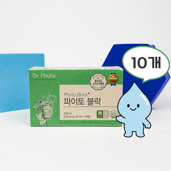 [TV 속 그 삼백초추출물] 닥터파이토 파이토블락 삼백초 추출물 GMP 인증 10 세트, 20ml, 100개