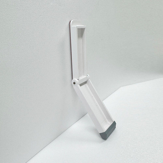 도어스토퍼 페달형 자동말굽 원터치 현관문고정, 1개, 백색(목문용)