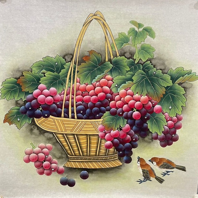 재물포도 부귀새 우드 조각퍼즐 청포도 적포도 행운 건강 재물복 수확하는 과일 동양화 풍수 직소퍼즐 부모님 선물 300 500 1000피스, 부귀새와 재물포도 퍼즐06, 300피스(퍼즐유액없음), 1개