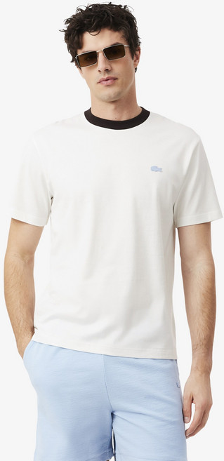 [라코스테 공식] 남성 넥 배색 컬러 크록 반팔 티셔츠 TH2323-56G 70V