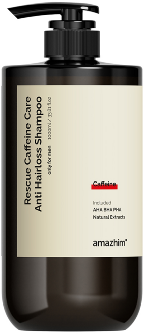 어메즈힘 레스큐 카페인 두피케어 탈모 대용량 샴푸, 1개, 1L