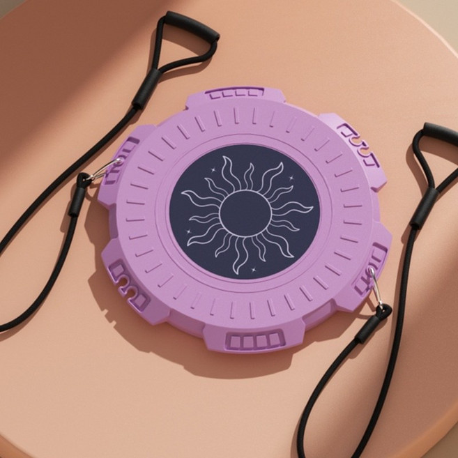 가정용 1인용 트위스트 원반 - 허리 회전 운동기구 (코어 옆구리 뱃살 집중) / 분리형 턴테이블 / 실내 소형 운동기구, 1개, 분홍색