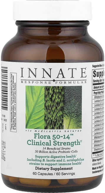 이내이트리스폰스포뮬러 Flora 50-14 클리니컬 스트렝스 캡슐 60정, 2개 - 쿠팡