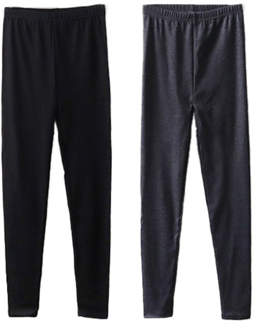 2장set 빅사이즈 레깅스 2장 세트 9부 스판 바지 쫀쫀 밴딩 사계절 신축성 착용감 굿