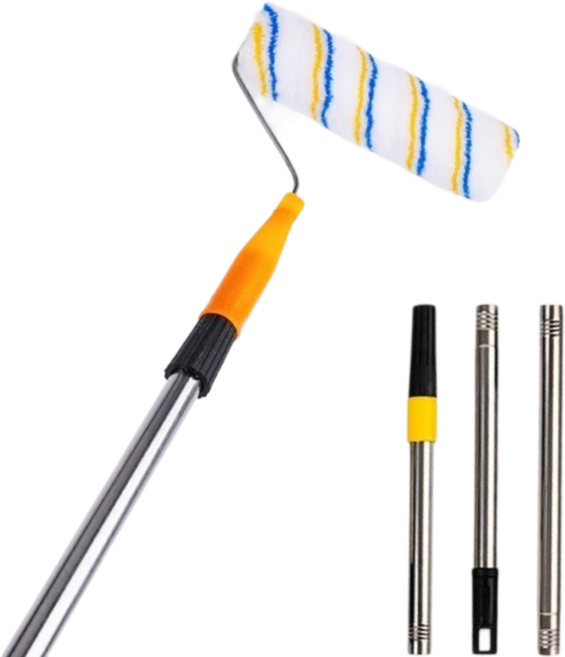 클린웰스 3단 대형 페인트 롤러 장대 1.2M 페인팅 9인치 롤러대, 1개