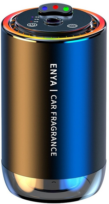 차량용 무드등 가습기 방향제 미니 충전식 LED조명 C타입, 차량용 가습기+방향제+무드등+로맨틱만남오일50ml 1병