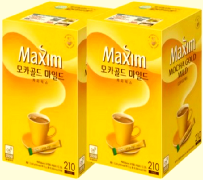 맥심 모카골드마일드 커피믹스, 12g, 210개입, 2개