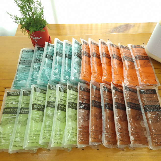 [병원의료용]아이젠 파라핀의료기기 파라핀베스 용해기 파라핀치료기 x 가정용 병원용 임산부 손테라피 촛농테라피 손목 발목 효과 비오바디, 프리미업왁스 추가구매(6개입)-민트향, 1개