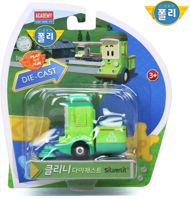 로보카폴리 다이캐스팅 클리니 작동완구, 혼합색상, 1개