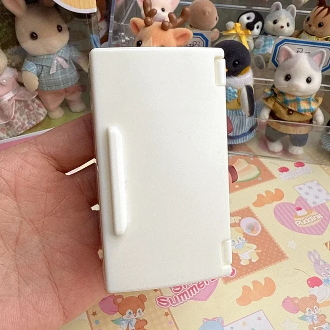 Sylvanian Families 애니메이션 피규어 주방 세트 소녀를위한 어른 장난감 Ternurines Calico Critters 귀, 06 refrigerator