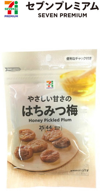 일본 세븐일레븐 프리미엄 편의점 벌꿀 씨 없는 말린 매화 스낵 25g, 1개