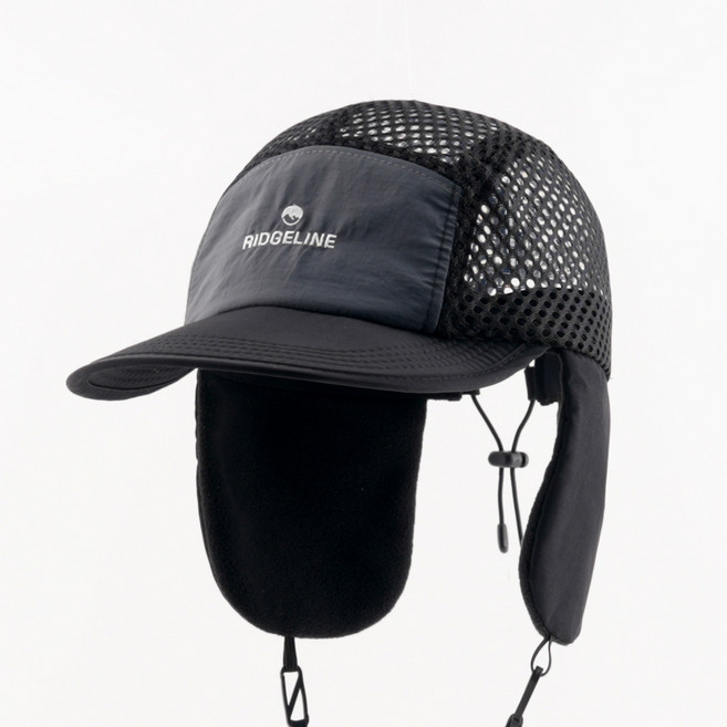 릿지라인 나일론 겨울 러닝 모자 러닝캡 귀달이 런닝 운동 마라톤 대두모자