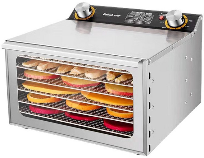 凱琦家居 不鏽鋼 6層 智能定時 食物烘乾機 30-90°C 400W, 6層幹果機