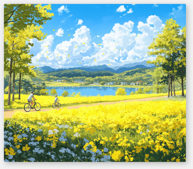 노아갤러리 인테리어 가리개천 대형 패브릭 포스터, 32.노란들판의 오후