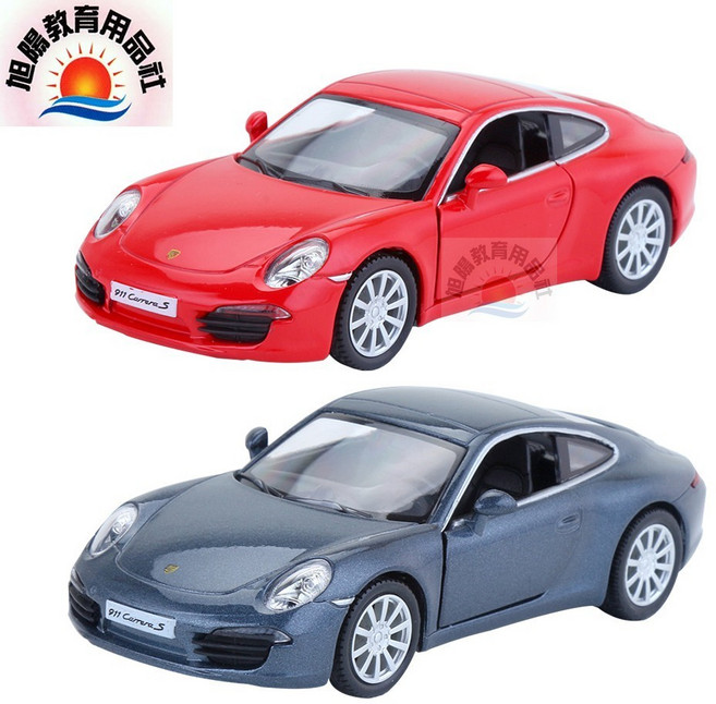 Porsche 911 Carrera 合金模型車, 紅色, 1個