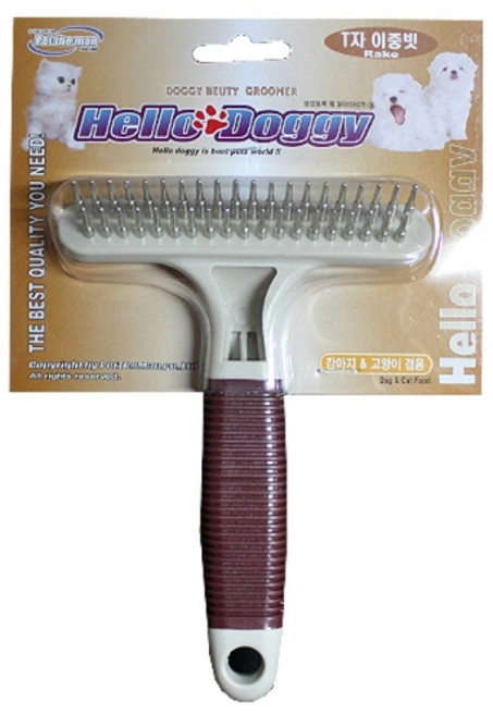 애견 T자 이중빗, 1개