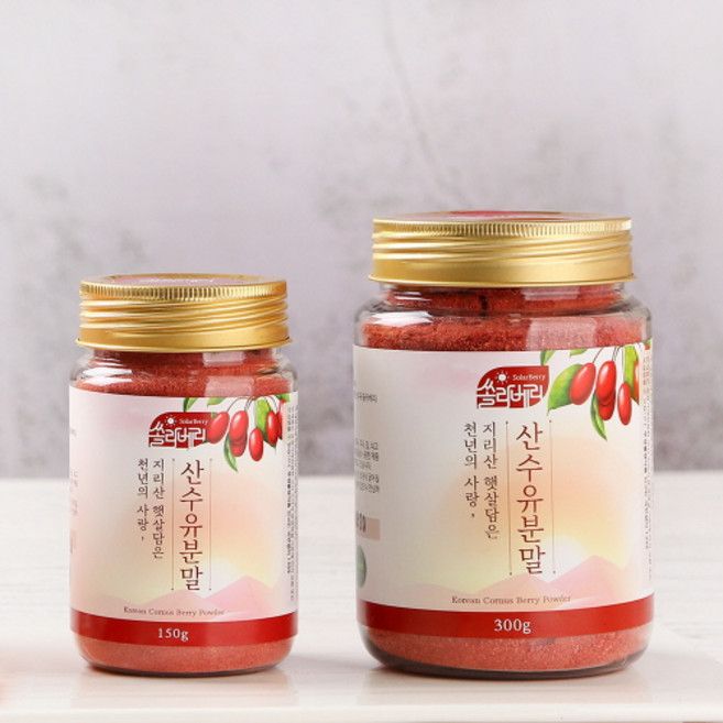 없음 [쏠라베리] 지리산 전남 구례 산수유 분말, 단품, 1개, 300g