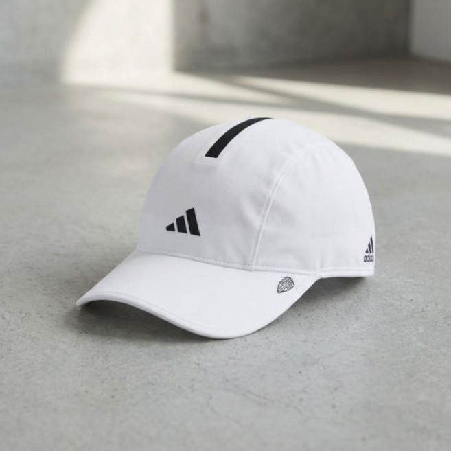 아디다스 ADIDAS 퍼포먼스 러닝 x 아디제로 라이트웨이트 클라이마쿨 캡 러닝모자 런닝모자 러닝캡 런닝캡 기능성모자 스포츠모자 운동용모자 러닝볼캡 스포츠볼캡 KD6975, 화이트