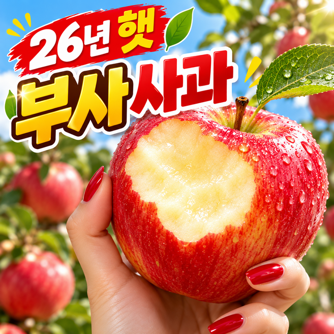 [26년첫출하]고당도 부사 사과 꿀사과, 1박스, 3kg
