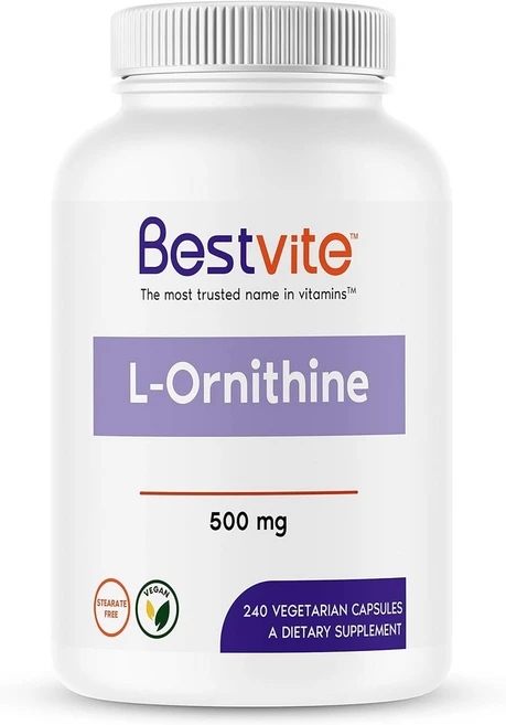 오르니틴 500mg 고함량 고용량 240캡슐 8개월분 미국산 L-Ornithin, 오르니틴 500mg 240캡슐, 1개, 240정 - 쿠팡