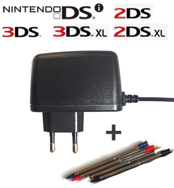 닌텐도 2DS 3DS DS-i 국산 닌텐도충전기 + 터치펜1개, 1세트, 신형 전용 어댑터+터치펜1개