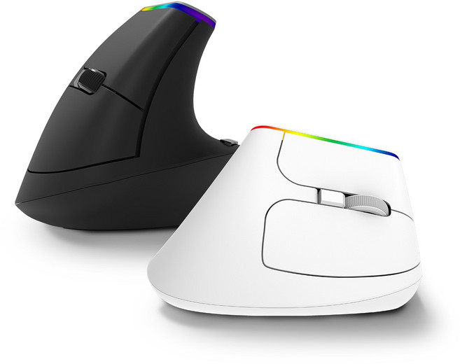 제닉스 무선 버티컬 무소음 마우스 STORMX VM2, 화이트