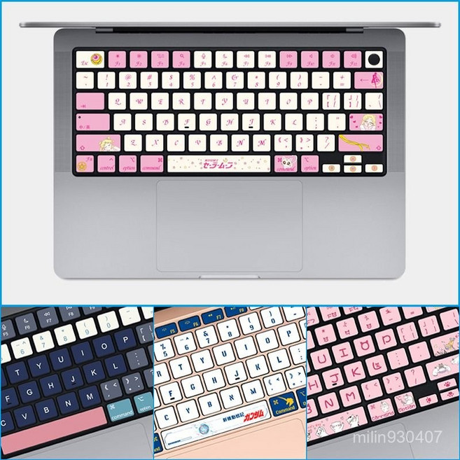 蘋果MacBook鍵盤貼紙美少女戰士, JP-186,【A1286】【A1398】, 1個