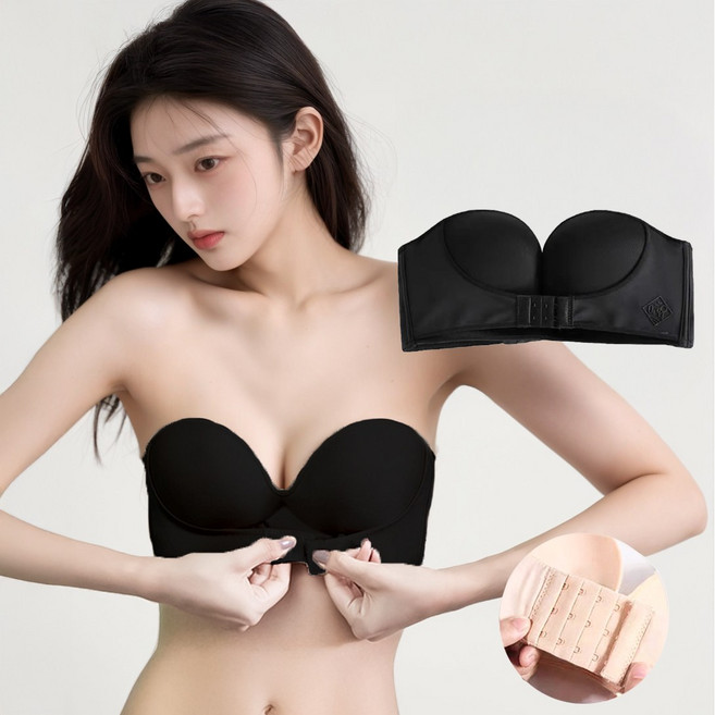 미니리니 앞뒤 후크 논슬립 볼륨업 오픈숄더브라