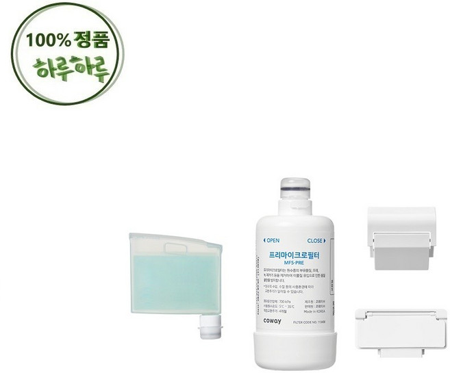 코웨이 정품 비데 자가관리키트 마이크로필터3개 덕트 3세트 허브향 세정 카트리지6개입 세트 BAS37-C BAS38-C 전용, 1개