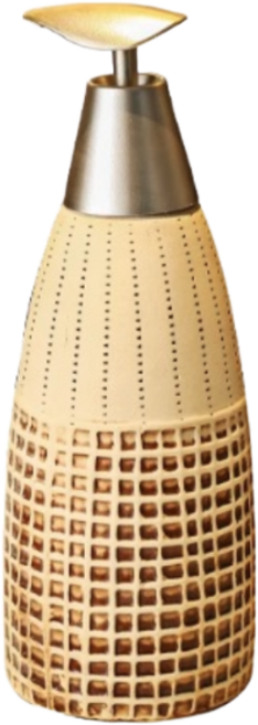 에스뜨레보니또 욕실 디스펜서 세트 칫솔 꽂이 양치컵, 브라운, 1개