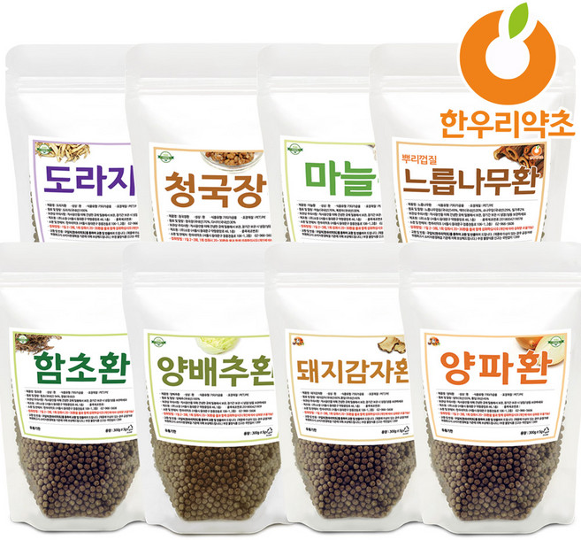 도라지환 양파환 함초환 마늘환 청국장환 돼지감자환 느릅나무환 양배추환, 300g, 1개