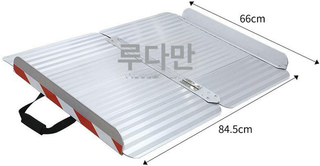리온 휠체어경사로 휠체어 이동식 경사판 상가 접이식 오토바이, 기본 색상, 1개