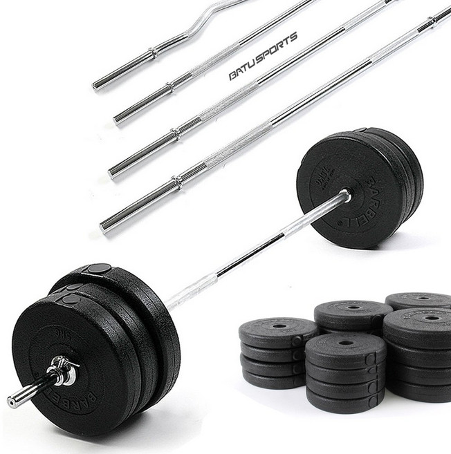 바투 조립식 역기세트 14Kg~40Kg 컬바 소봉 중봉 대봉 세트, 01.원판+컬바, 20kg, 1개