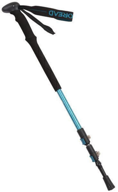 鋁合金登山杖 折疊式 登山杖 健行杖 超輕量 250g 行走助力杖, 深海藍,均碼, 1個