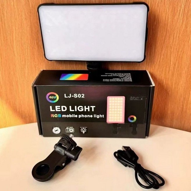울란지 VL120 RGB 미니 포켓 LED 조명 촬영용, 1개, 블랙 대형 촬영 R