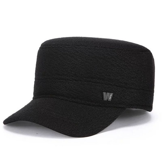 Vezri 중년 남성 겨울용 방한 보온 귀마개 따뜻한 모자