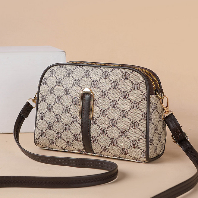 Asure 여성 크로스백 패션 날염 숄더백 빈티지 여성가방