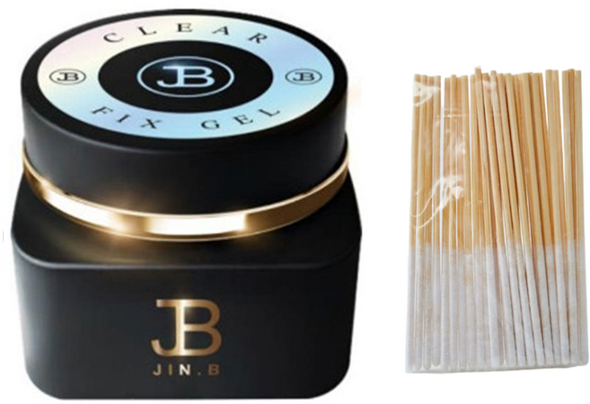 그라시아 진비 티아라 픽스젤 우드면봉세트, 1개, 40g, 투명