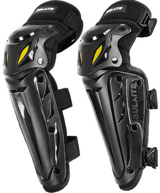 슐레이트 오토바이 긴타입 보호대 SLT1201 무릎 양쪽세트, COLOR BLACK, 1세트