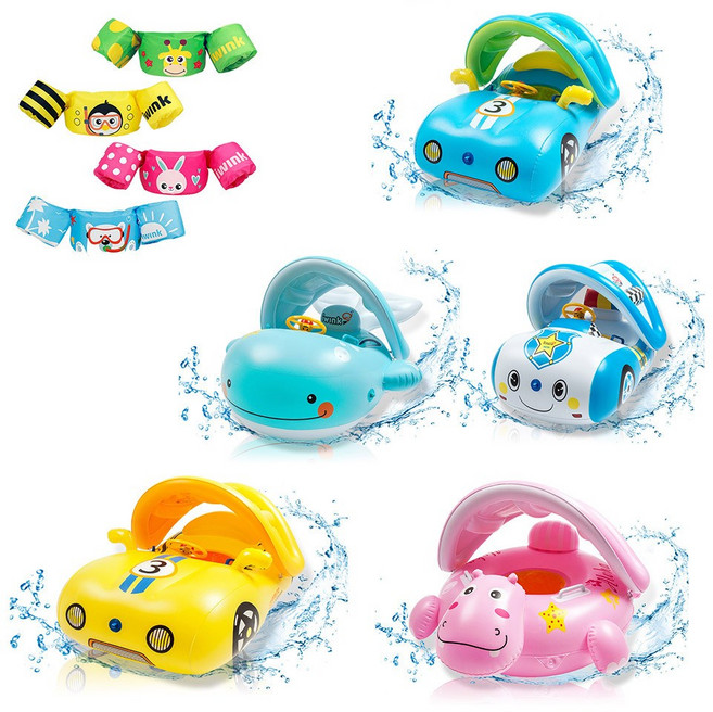 아이윙크 유아 아기 물놀이 튜브 퍼들점퍼 팔튜브 자켓, 아이윙크 퍼들점퍼(기린그린), 1개