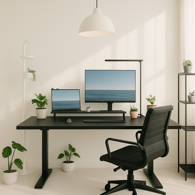 딥워크 전동 모션데스크 컴퓨터 높낮이조절 책상 스탠딩 1000 1200 1400 1600, 블랙